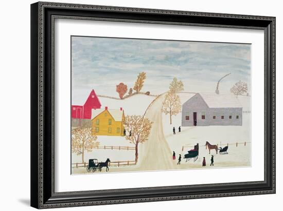 Amish Village-H.F. Lang-Framed Giclee Print