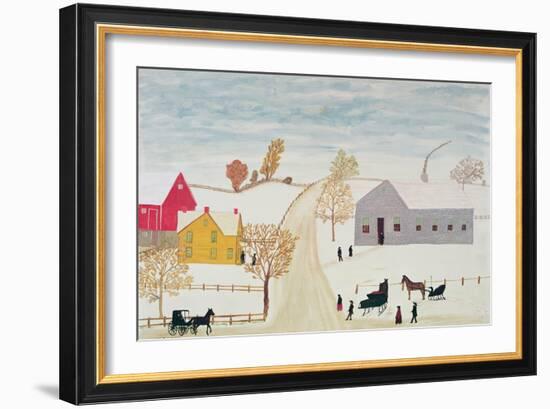 Amish Village-H.F. Lang-Framed Giclee Print