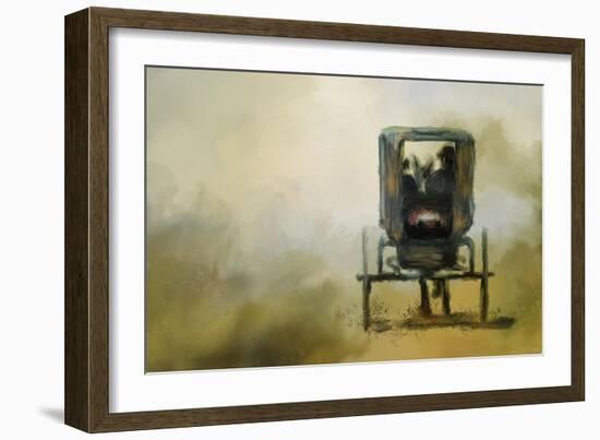 Amish Wagon-Jai Johnson-Framed Giclee Print