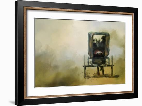 Amish Wagon-Jai Johnson-Framed Giclee Print