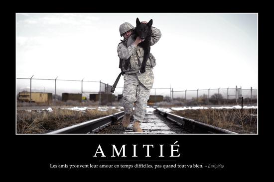 Amitie Citation Et Affiche D Inspiration Et Motivation Photographic Print Art Com