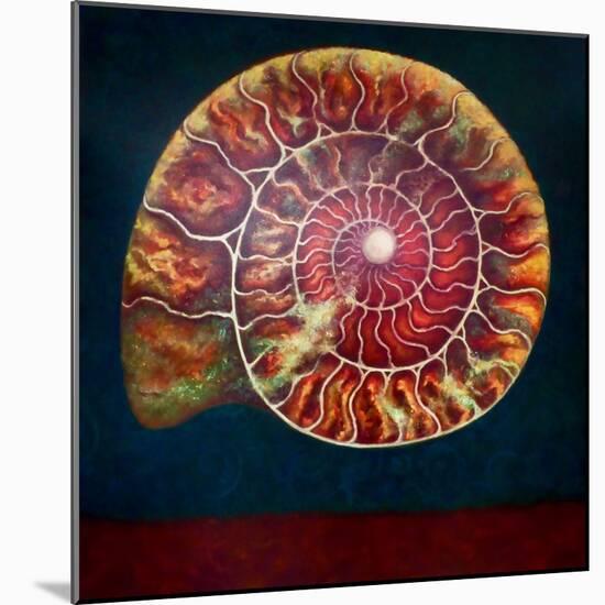 Ammonite, Doreé et Verte, 2022, (oil on canvas)-Lee Campbell-Mounted Giclee Print