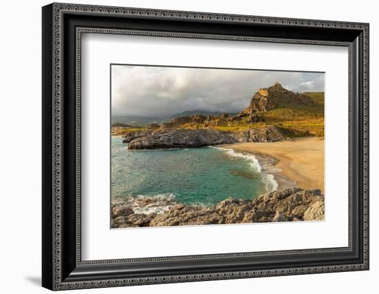 Ammoudi Beach, Plakias, Rethymno, Crete, Greek Islands, Greece, Europe-Markus Lange-Framed Photographic Print