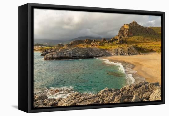 Ammoudi Beach, Plakias, Rethymno, Crete, Greek Islands, Greece, Europe-Markus Lange-Framed Premier Image Canvas