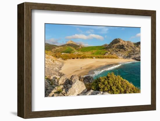 Ammoudi Beach, Plakias, Rethymno, Crete, Greek Islands, Greece, Europe-Markus Lange-Framed Photographic Print