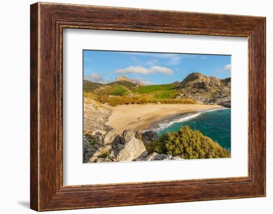 Ammoudi Beach, Plakias, Rethymno, Crete, Greek Islands, Greece, Europe-Markus Lange-Framed Photographic Print