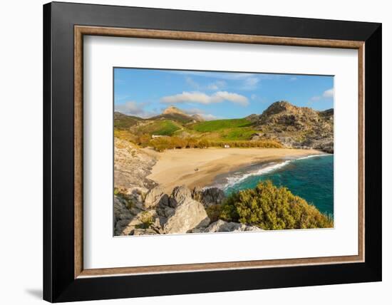 Ammoudi Beach, Plakias, Rethymno, Crete, Greek Islands, Greece, Europe-Markus Lange-Framed Photographic Print