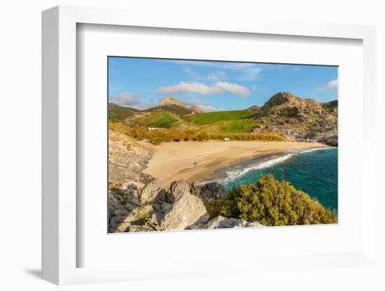 Ammoudi Beach, Plakias, Rethymno, Crete, Greek Islands, Greece, Europe-Markus Lange-Framed Photographic Print