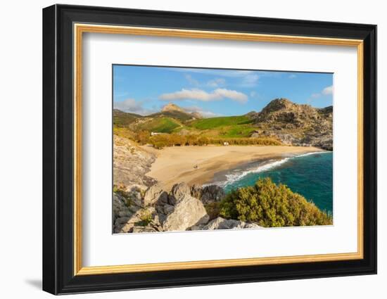 Ammoudi Beach, Plakias, Rethymno, Crete, Greek Islands, Greece, Europe-Markus Lange-Framed Photographic Print