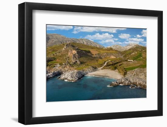 Ammoudi Beach, Plakias, Rethymno; Crete, Greek Islands, Greece, Europe-Markus Lange-Framed Photographic Print