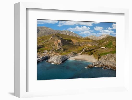 Ammoudi Beach, Plakias, Rethymno; Crete, Greek Islands, Greece, Europe-Markus Lange-Framed Photographic Print