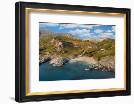 Ammoudi Beach, Plakias, Rethymno; Crete, Greek Islands, Greece, Europe-Markus Lange-Framed Photographic Print