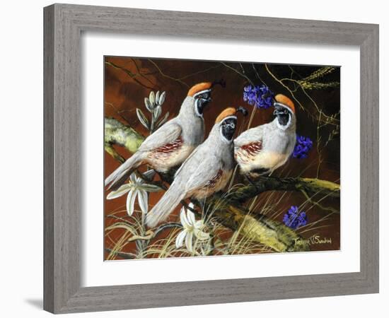 Among Spring Blooms-Trevor V. Swanson-Framed Giclee Print