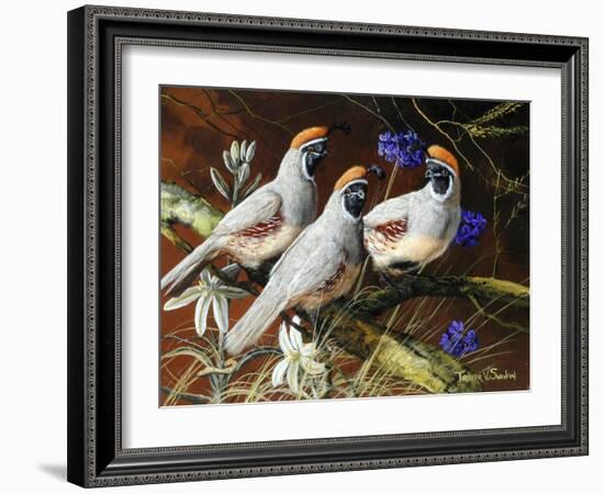 Among Spring Blooms-Trevor V. Swanson-Framed Giclee Print