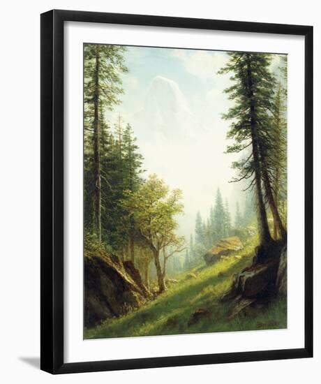 Among the Bernese Alps-Albert Bierstadt-Framed Giclee Print