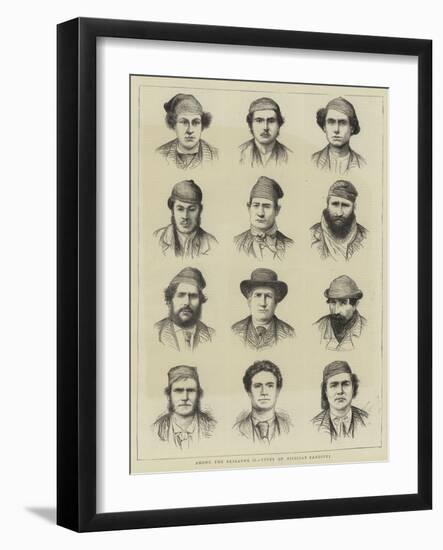 Among the Brigands, II, Types of Sicilian Banditti-null-Framed Giclee Print