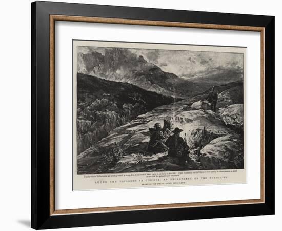 Among the Brigands in Corsica, an Encampment on the Mountains-Henri Lanos-Framed Giclee Print