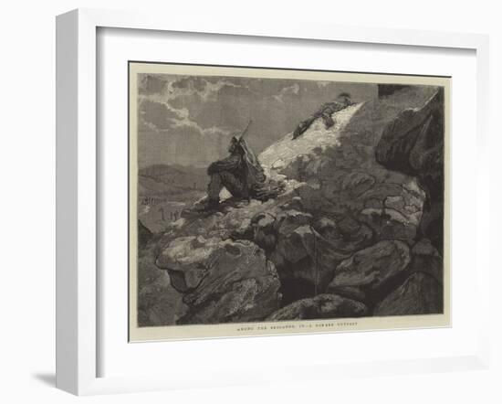 Among the Brigands, IV, a Robber Outpost-null-Framed Giclee Print