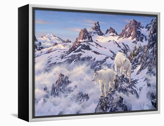 Among the Clouds - Mtn. Goat-Jeff Tift-Framed Premier Image Canvas