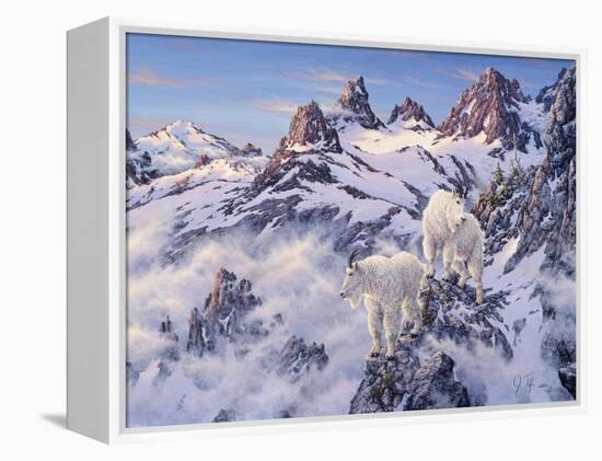 Among the Clouds - Mtn. Goat-Jeff Tift-Framed Premier Image Canvas