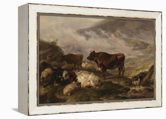 Among the Cumberland Mountains - Mist Clearing Off-Thomas Sidney Cooper-Framed Premier Image Canvas