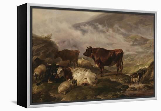 Among the Cumberland Mountains - Mist Clearing Off-Thomas Sidney Cooper-Framed Premier Image Canvas