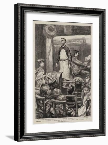 Among the London Anarchists, a Chant of Labour on Sunday Evening-Charles Paul Renouard-Framed Giclee Print