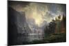 Among the Sierra Nevada, California, 1868 (Oil on Canvas)-Albert Bierstadt-Mounted Giclee Print