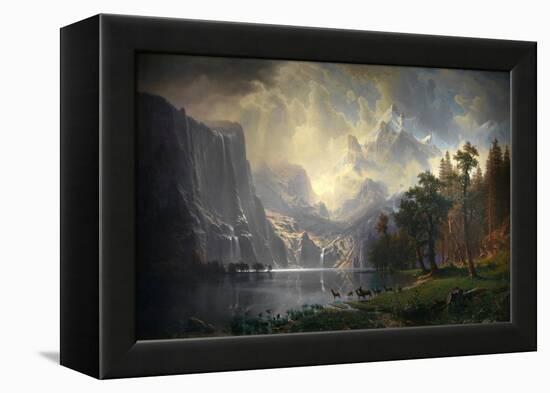 Among the Sierra Nevada, California, 1868 (Oil on Canvas)-Albert Bierstadt-Framed Premier Image Canvas