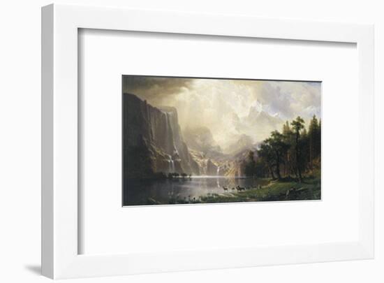 Among the Sierra Nevada, California, 1868-Albert Bierstadt-Framed Art Print