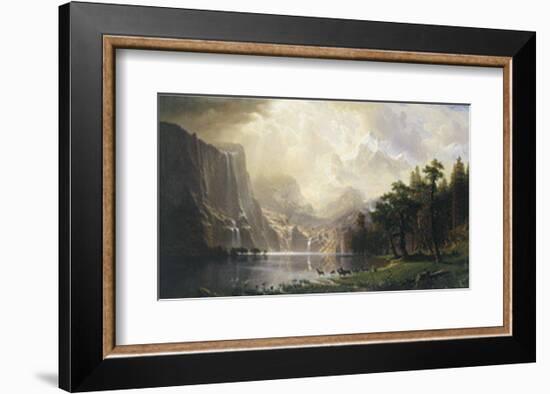 Among the Sierra Nevada, California, 1868-Albert Bierstadt-Framed Art Print