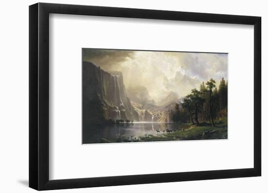 Among the Sierra Nevada, California, 1868-Albert Bierstadt-Framed Art Print