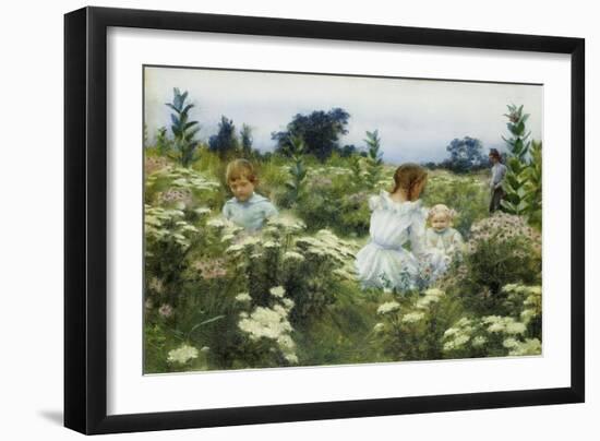 Among the Wildflowers-Charles Courtney Curran-Framed Giclee Print