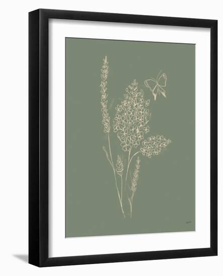 Among Wildflowers I Sage-Leah York-Framed Art Print