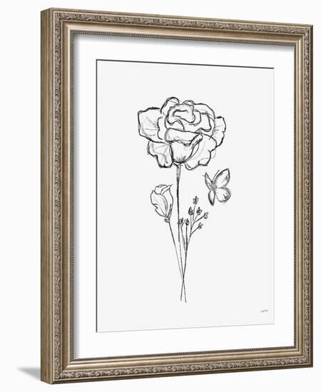 Among Wildflowers II-Leah York-Framed Art Print