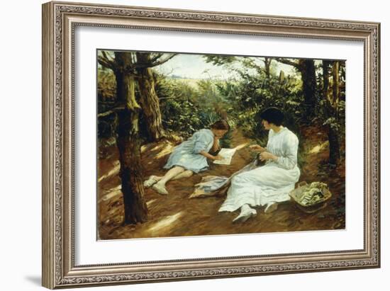 Amongst the Pines, 1915 (Oil on Canvas)-Stanhope Alexander Forbes-Framed Giclee Print