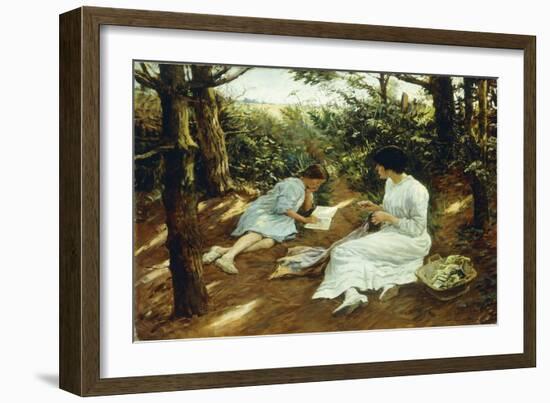 Amongst the Pines, 1915 (Oil on Canvas)-Stanhope Alexander Forbes-Framed Giclee Print