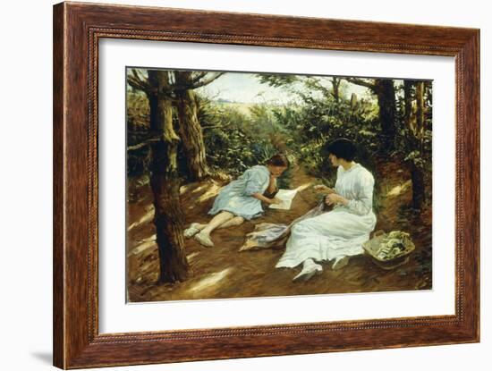 Amongst the Pines, 1915 (Oil on Canvas)-Stanhope Alexander Forbes-Framed Giclee Print