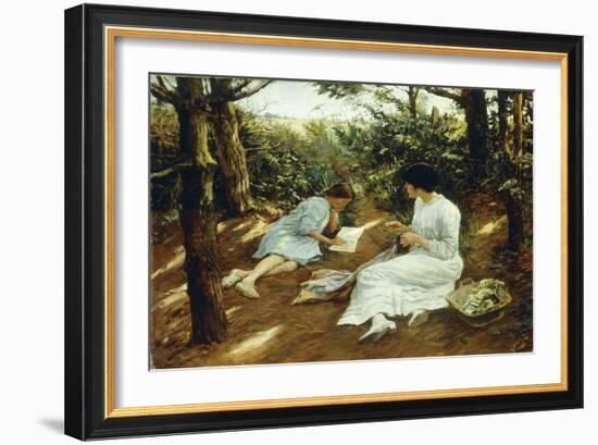 Amongst the Pines, 1915 (Oil on Canvas)-Stanhope Alexander Forbes-Framed Giclee Print