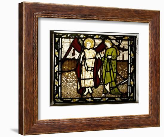Amor and Alcestis, Morris and Co. Panel from the 'Legend of Good Wimmen' by Geoffrey Chaucer, 1864-Edward Burne-Jones-Framed Giclee Print