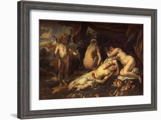 Amor and Psyche-Jacob Jordaens-Framed Giclee Print