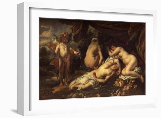 Amor and Psyche-Jacob Jordaens-Framed Giclee Print