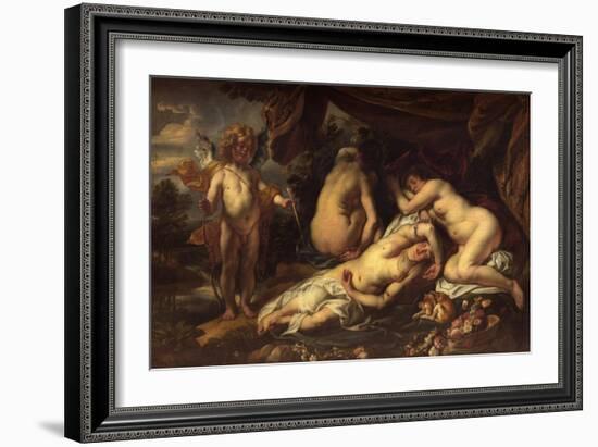 Amor and Psyche-Jacob Jordaens-Framed Giclee Print