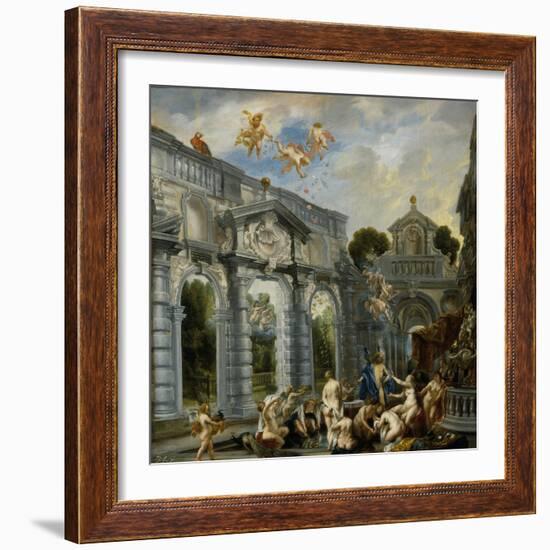 Amor and Psyche-Jacob Jordaens-Framed Giclee Print