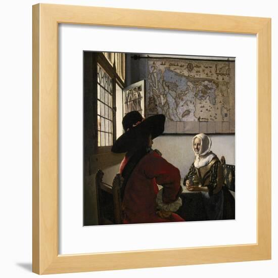Amorous Couple, C.1657-58-Johannes Vermeer-Framed Giclee Print