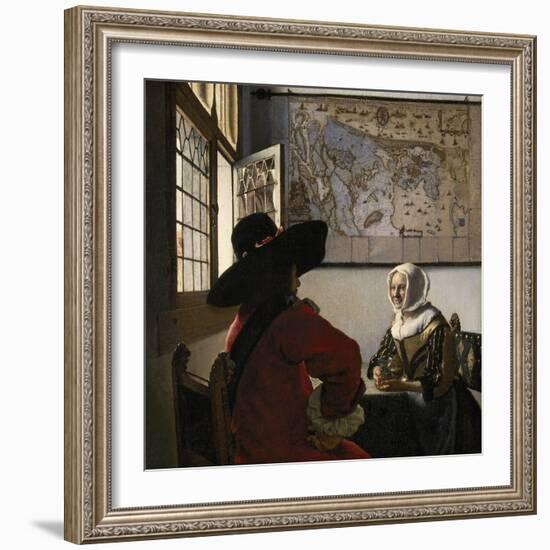 Amorous Couple, C.1657-58-Johannes Vermeer-Framed Giclee Print