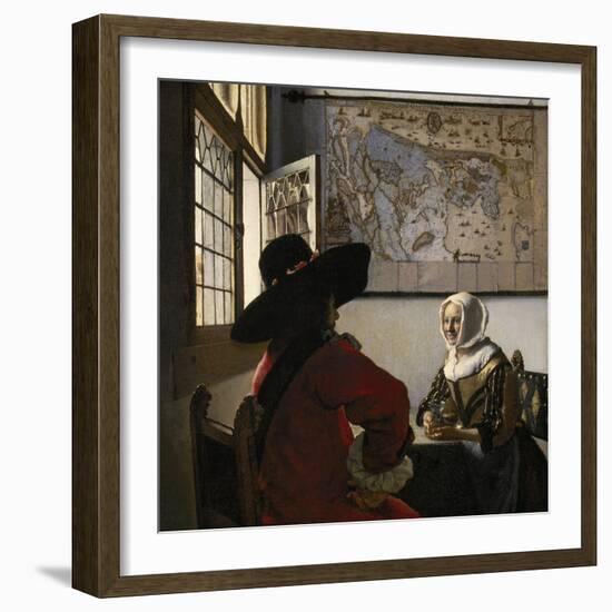 Amorous Couple, C.1657-58-Johannes Vermeer-Framed Giclee Print