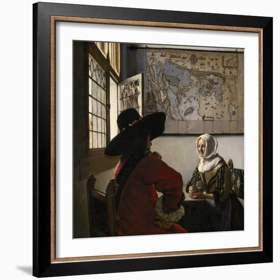 Amorous Couple, C.1657-58-Johannes Vermeer-Framed Giclee Print