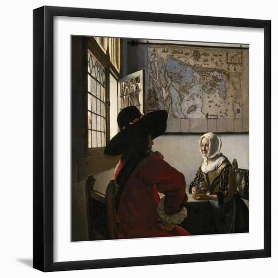 Amorous Couple, C.1657-58-Johannes Vermeer-Framed Giclee Print