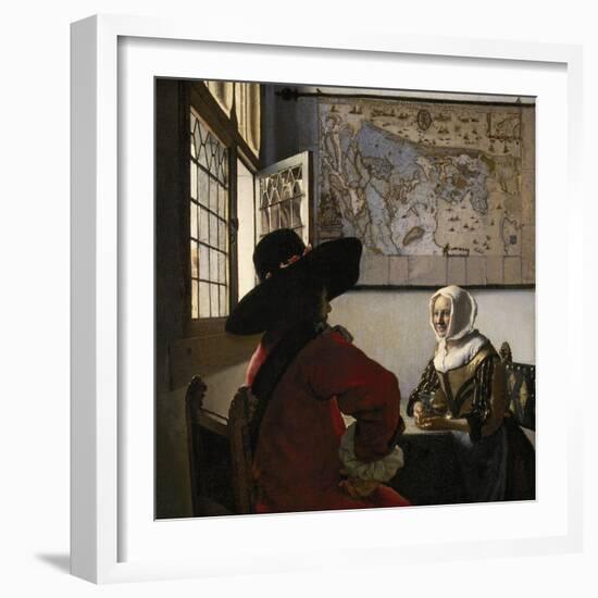 Amorous Couple, C.1657-58-Johannes Vermeer-Framed Giclee Print